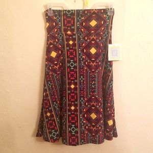 NWTO Lularoe Azure A-line Stretchy Skirt XS